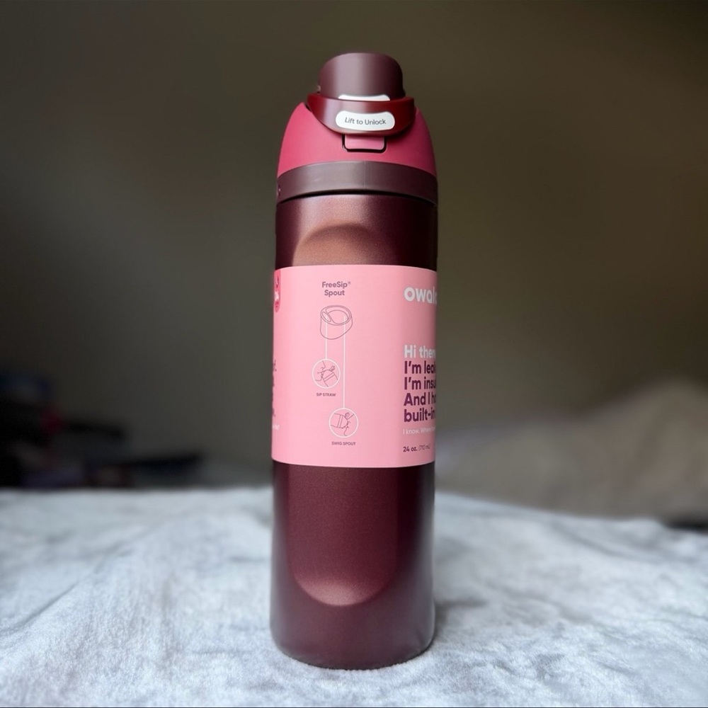 Owala Black Cherry 24oz bottle